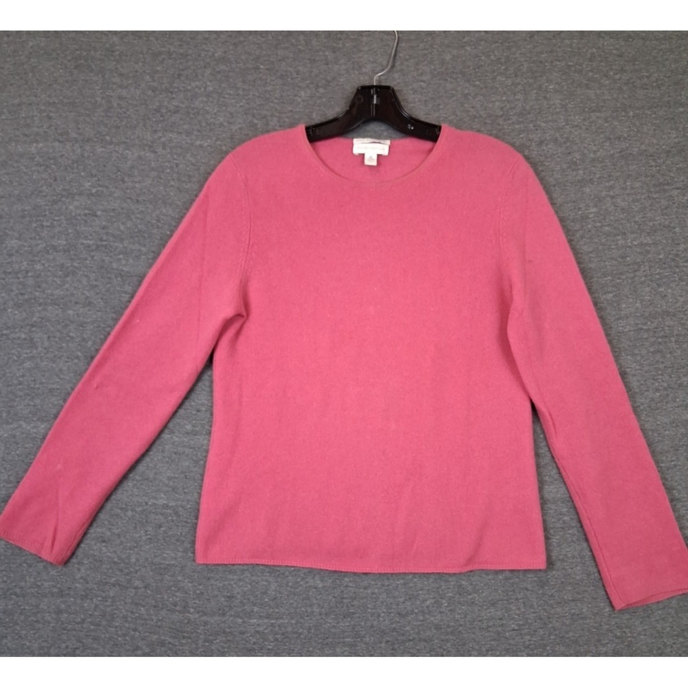 Charter‎ Club Womens Sweater M Pink 100% Cashmere 2 Ply Quiet Luxury Barbie Core
